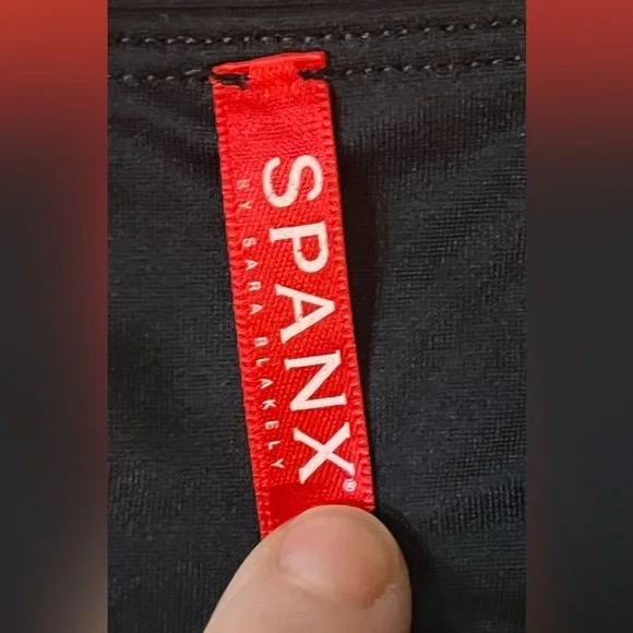 Spanx Black/Gray Camouflage Faux Leather Leggings Size Small Petite EUC Athletic - Picture 4 of 4